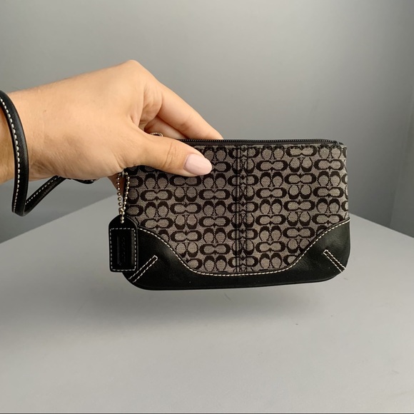 Coach Handbags - Vintage Coach Signature Canvas Wristlet Y2K 2000s